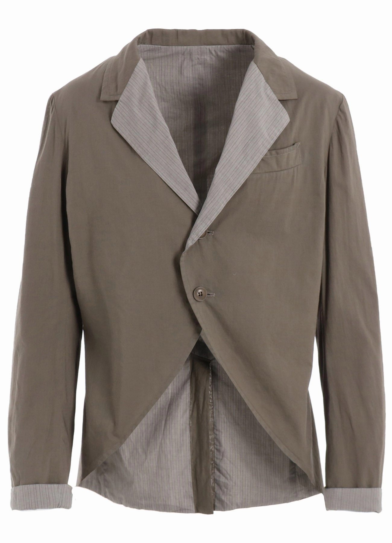 COTTON LAWN GARMENT DYE SWLLOWTAIL JACKET Restore Alternative