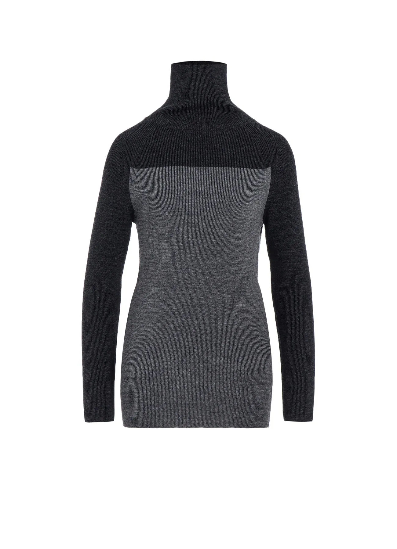STANDARD WOOL WOSHABLE PLAIN STITCH SIDE TUETLE LONG TURTLE KNITWEAR MultiDirectional Stretch