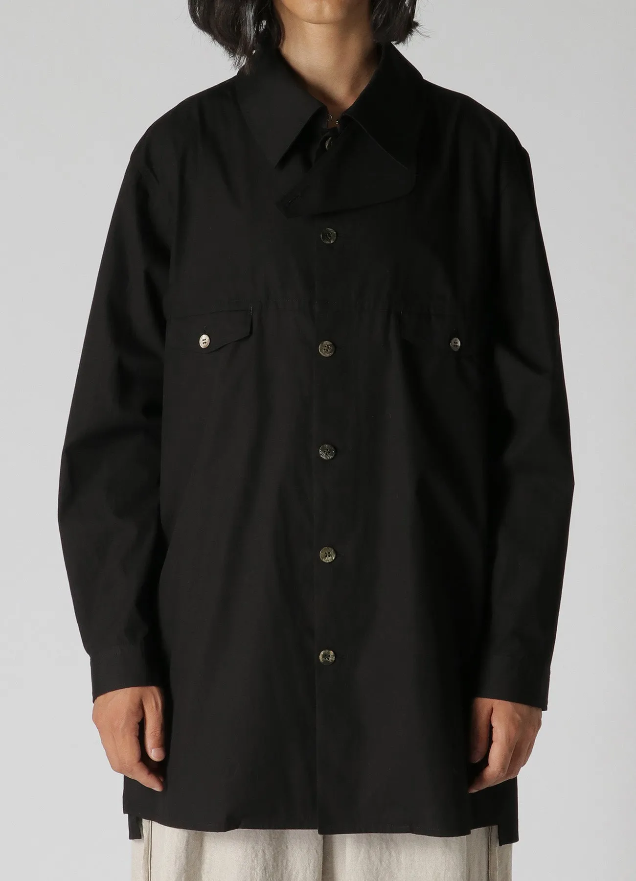 40 BROAD CHIN FLAP PANEL SHIRT Subtle Details Anti Static Lining