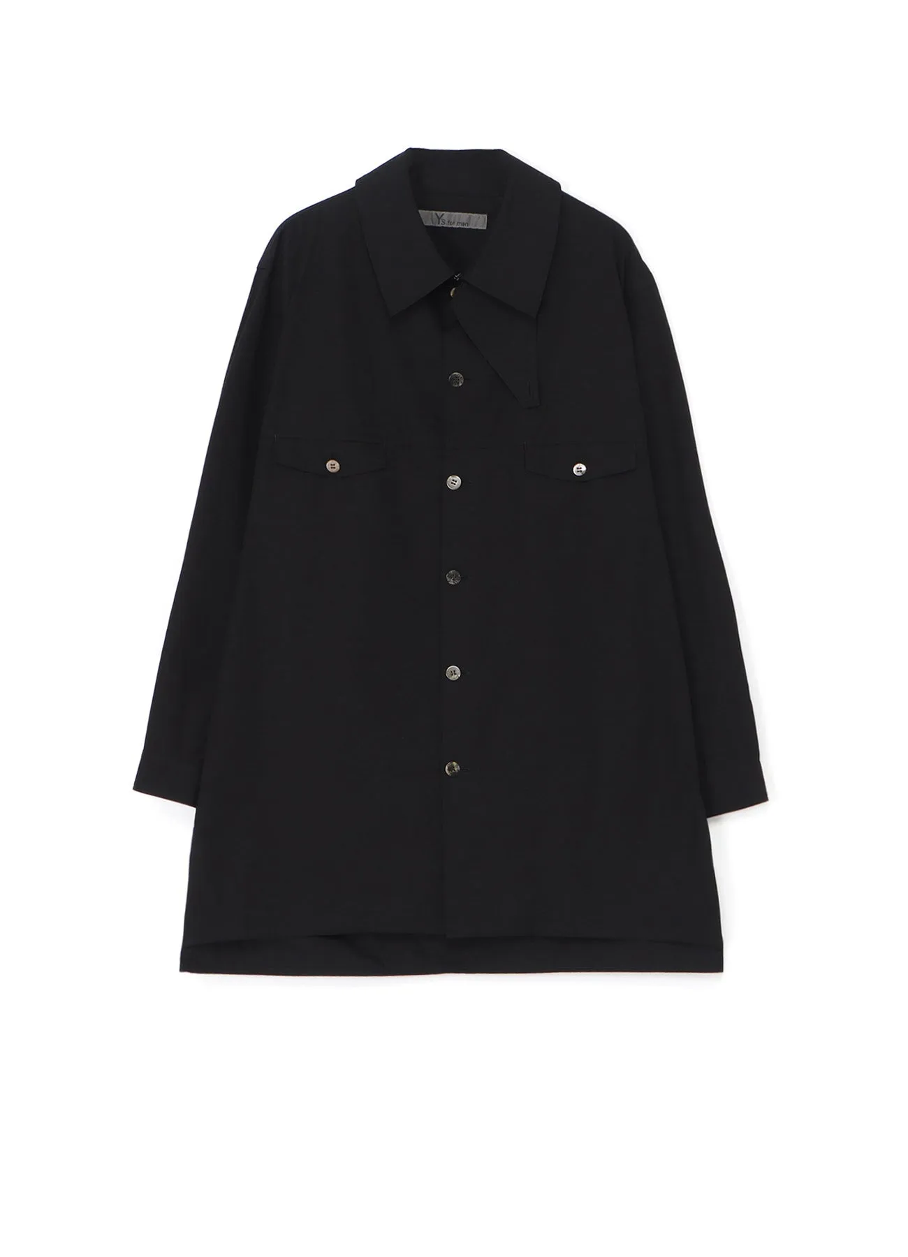 Adjustable Hem Hidden Placket 40 BROAD CHIN FLAP PANEL SHIRT