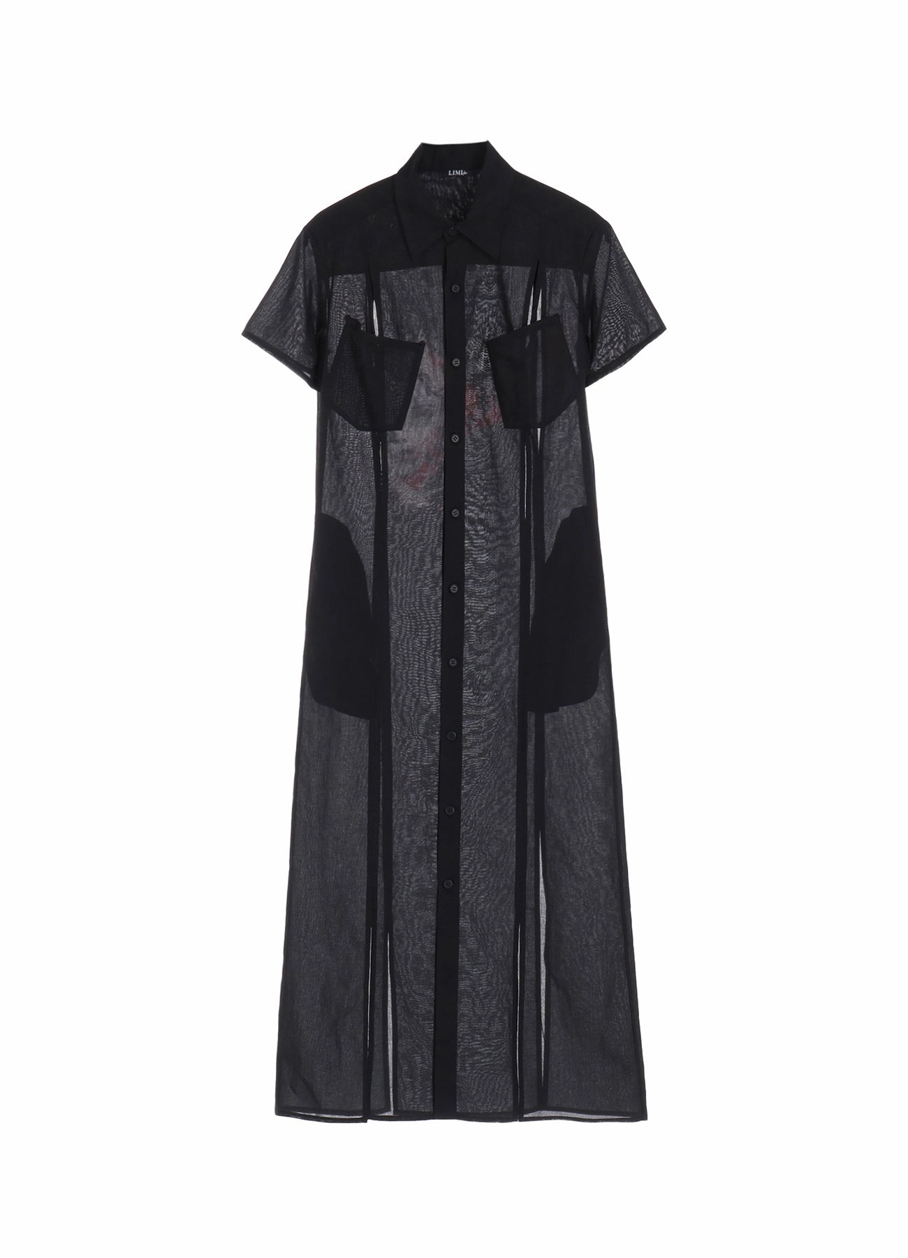 Mom Chic STATUE COLLAGE HALF SLEEVE SLIT DRESS