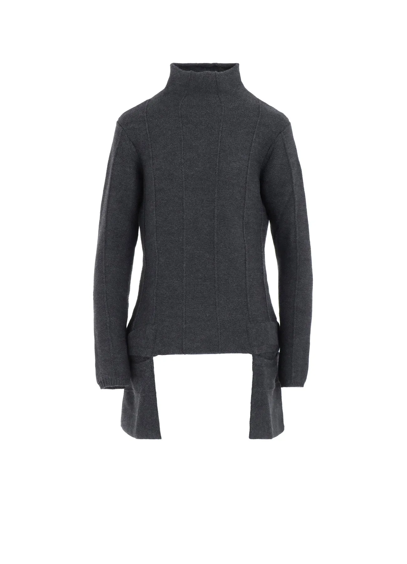 BACKSIDE KNIT POCKET DETAIL HIGH NECK PO Outdoor Casual Look Home Casual