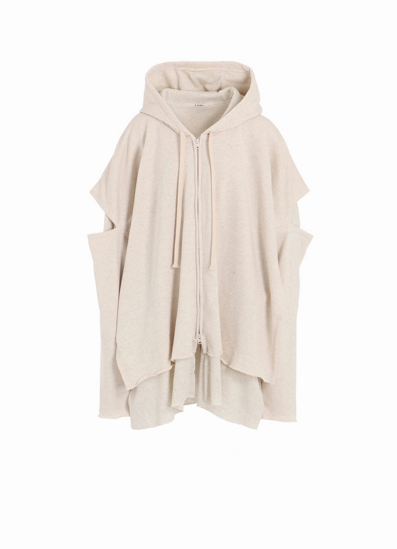 STAY TRUE PRINT LAYERED SHORT HOODIE Minimal Harmony