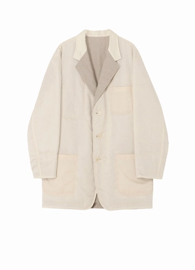 Compact Layer ??PIECE UNIQUE/AOYAMA??Ny TWILL IVORY 4STITCHES REVERSIBLE JACKET