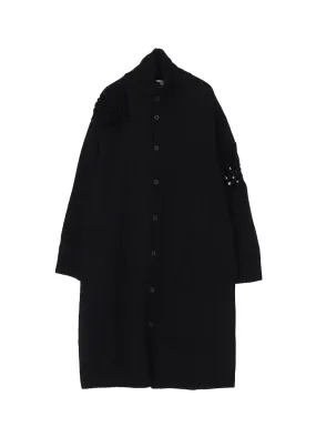 Tagless Labeling STITCHING MACRAME TURTLE CARDIGAN