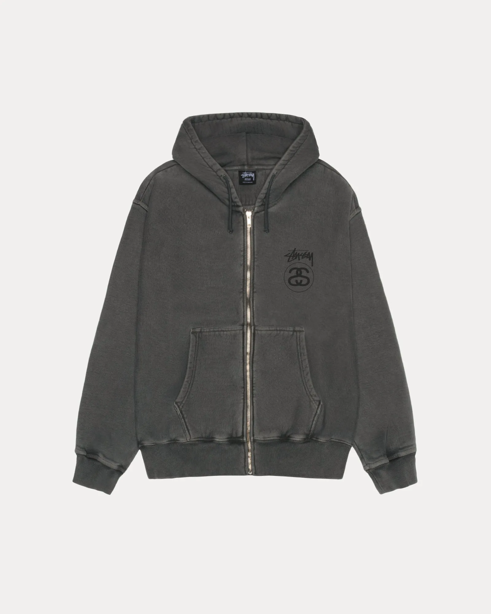 Layered Style Outdoor Essential STOCK LINK PIG. DYED ZIP HOOD