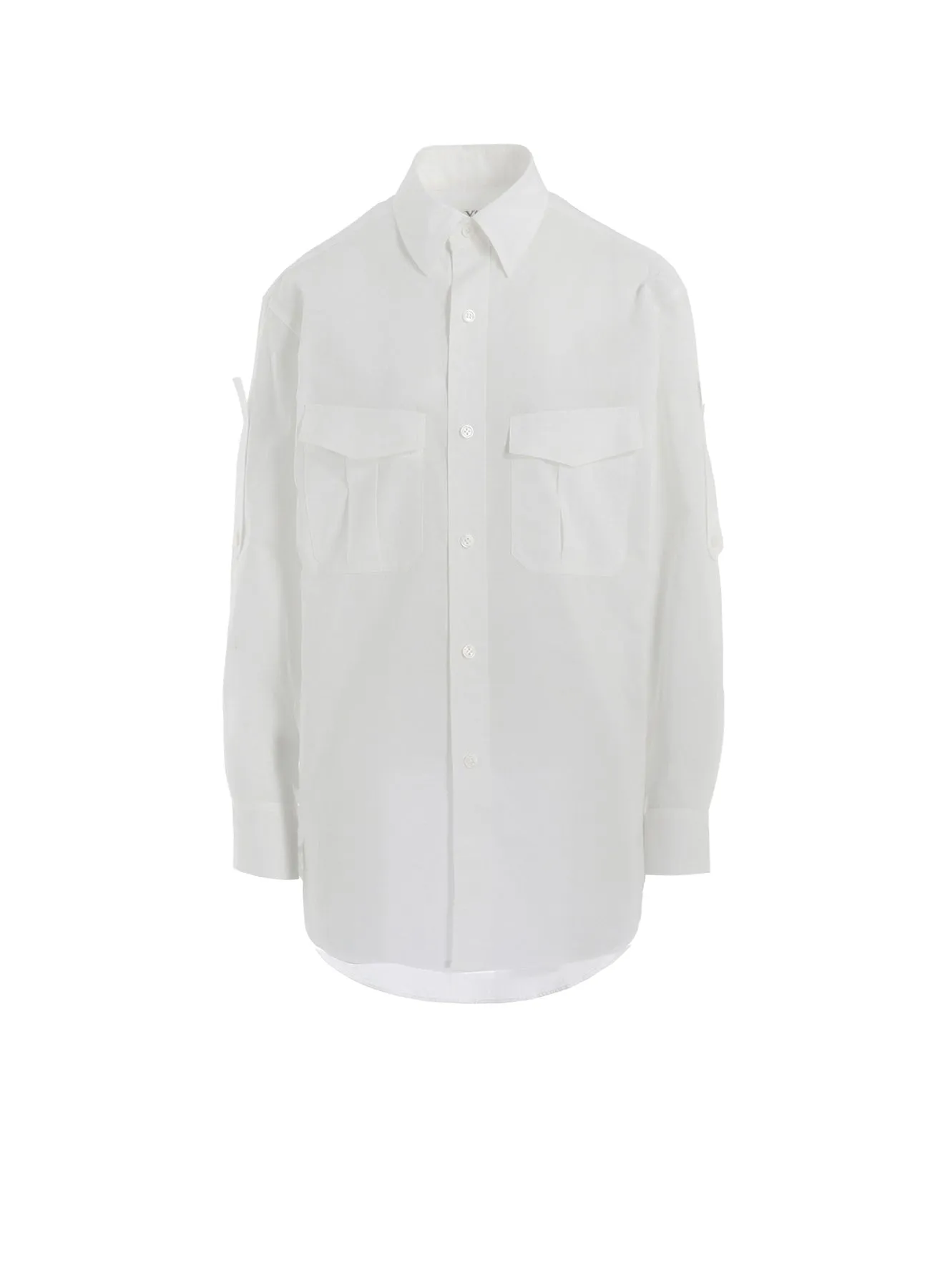 Breathable fabric Breathable back panel COTTON LAWN DOUBLE POCKET BLOUSE