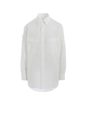 Breathable fabric Breathable back panel COTTON LAWN DOUBLE POCKET BLOUSE