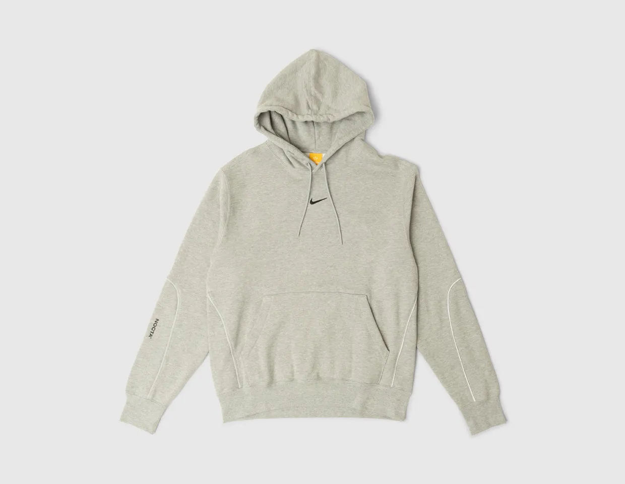 slim cut Chic Hoodie Nike NOCTA NRG CS Fleece Pullover Hoodie Dark Grey Heather / Matte Silver