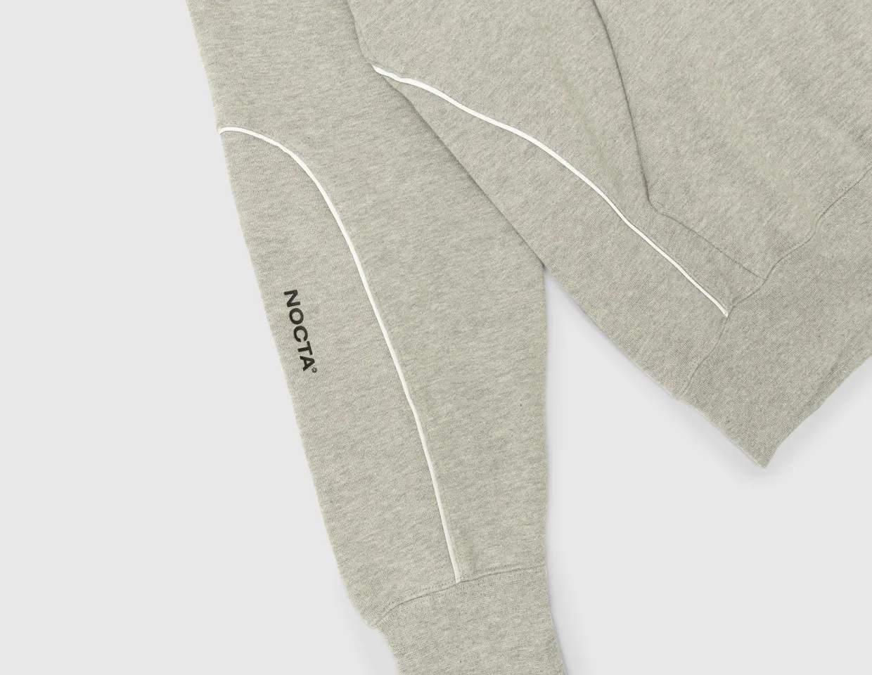 Nike NOCTA NRG CS Fleece Pullover Hoodie Dark Grey Heather / Matte Silver product pearl elegance