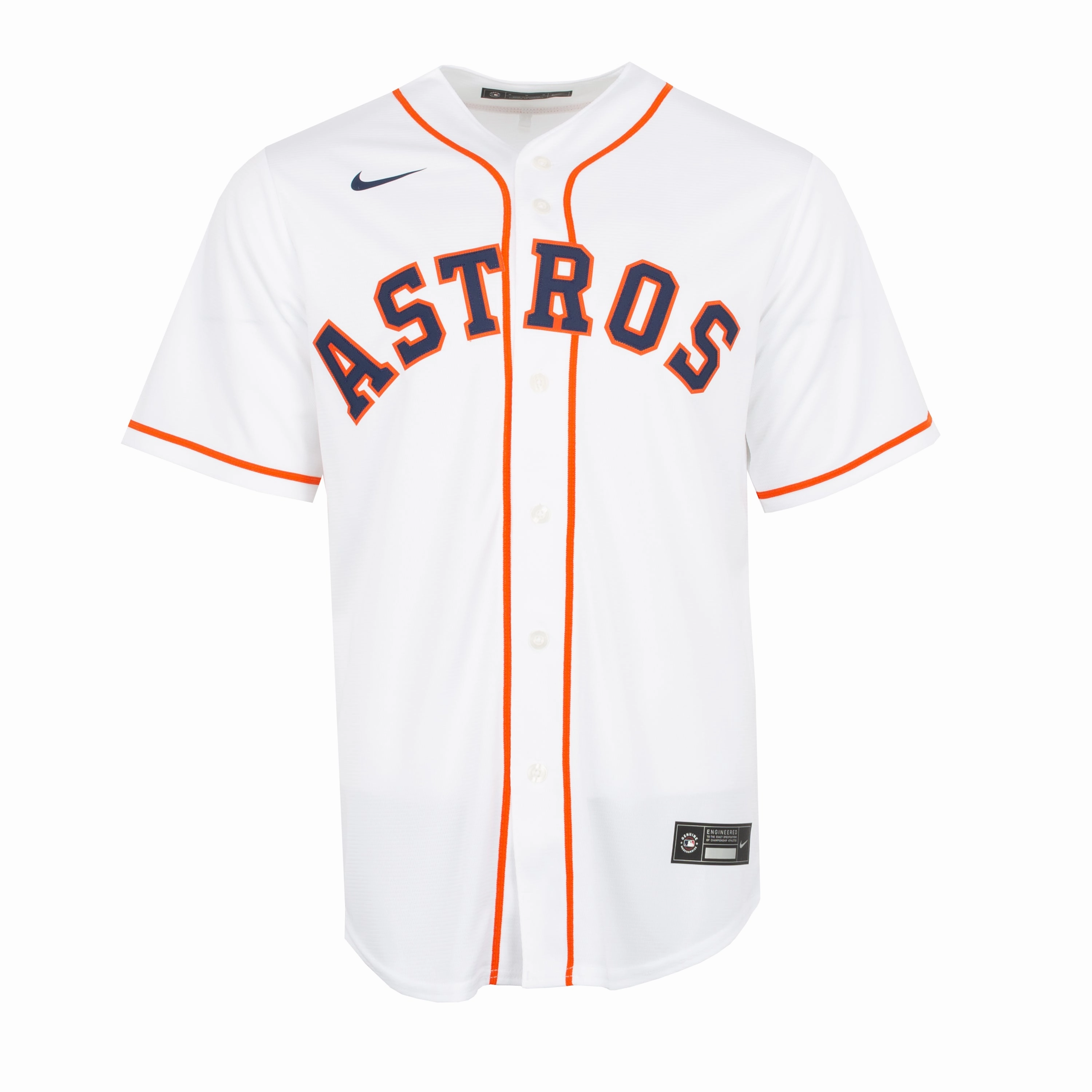 Astros Nike Replica Home Jersey ?C Mens No Fade Technology Layering Comfort