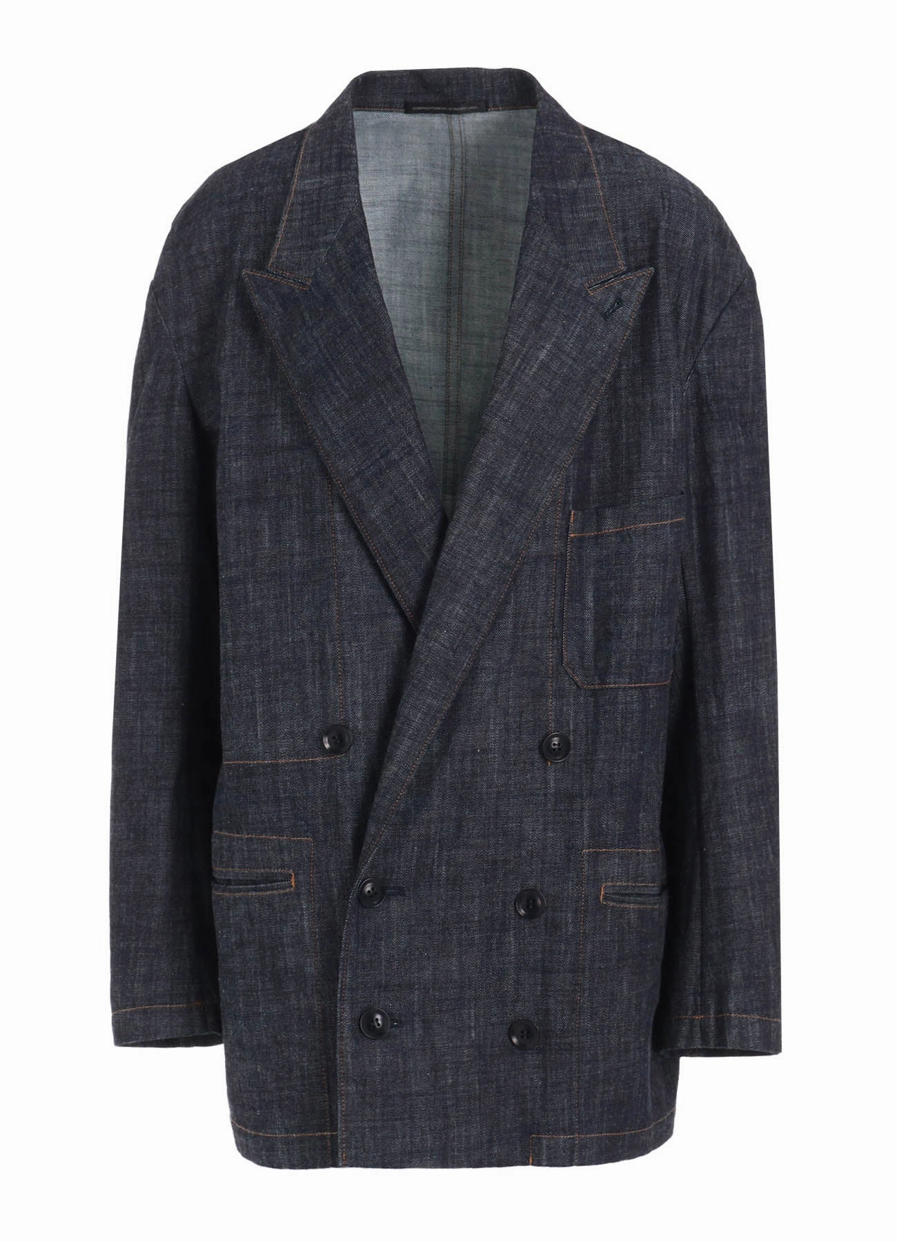 8OZ DENIM PEAKED LAPEL JACKET Slide