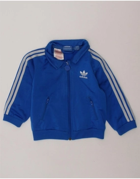 Chemistry ADIDAS Baby Boys Graphic Tracksuit Top Jacket 12-18 Months Blue Polyester