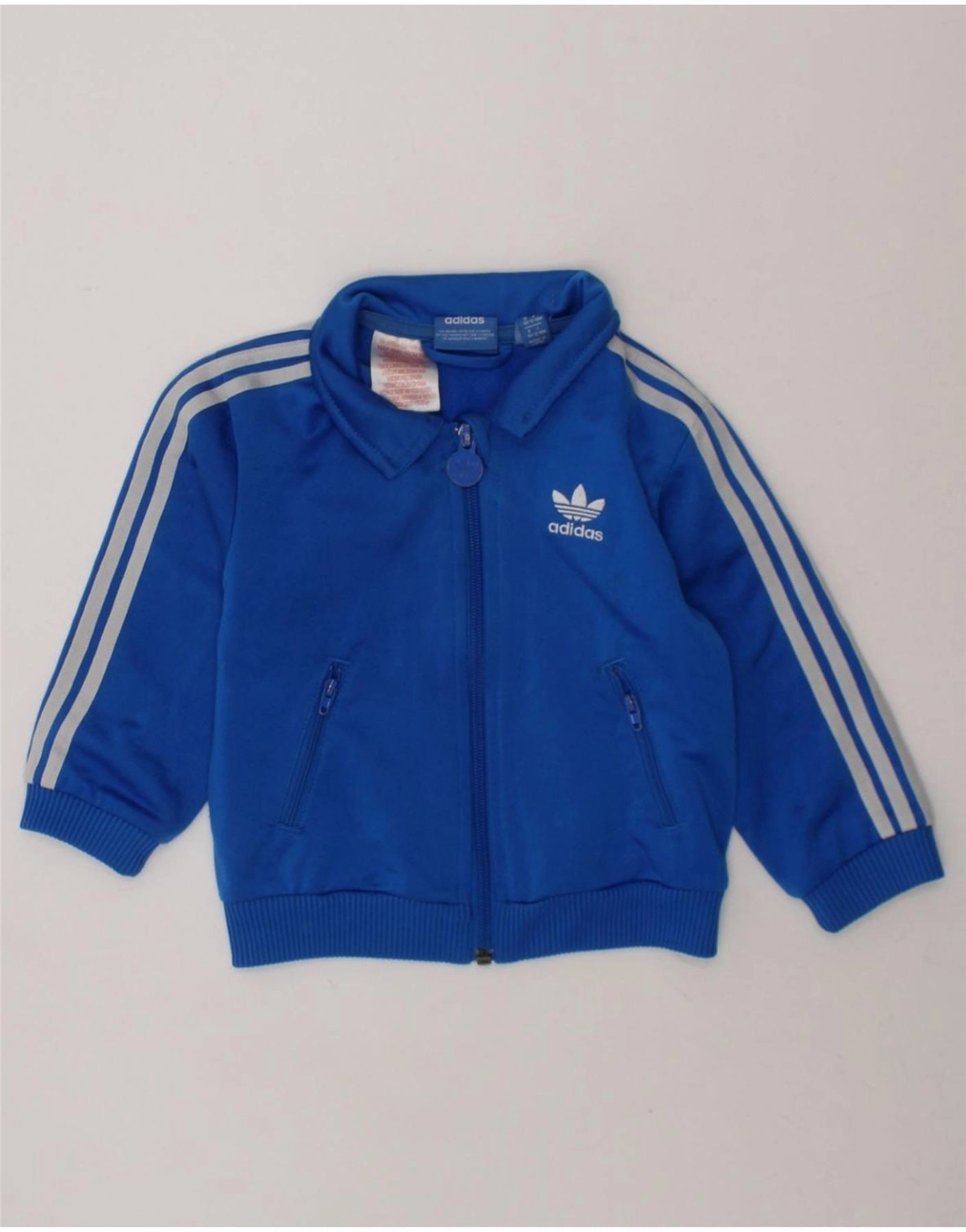 Chemistry ADIDAS Baby Boys Graphic Tracksuit Top Jacket 12-18 Months Blue Polyester