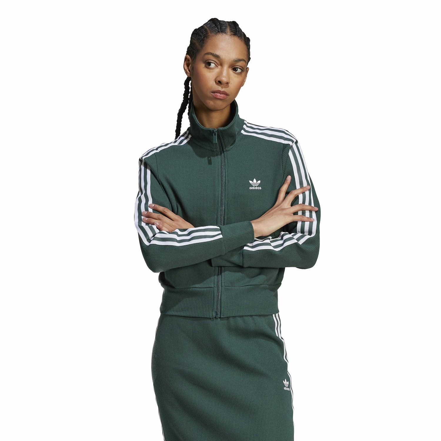Multi Directional Stretch Lust Firebird Knitted Pinstipe Track Jacket - Womens