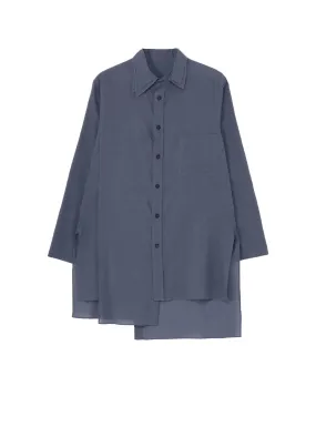 High-End Fabric Tear Resistant Reinforcement 80C/S LOAN DOUBLE LAYER ASYMMETRY BLOUSE