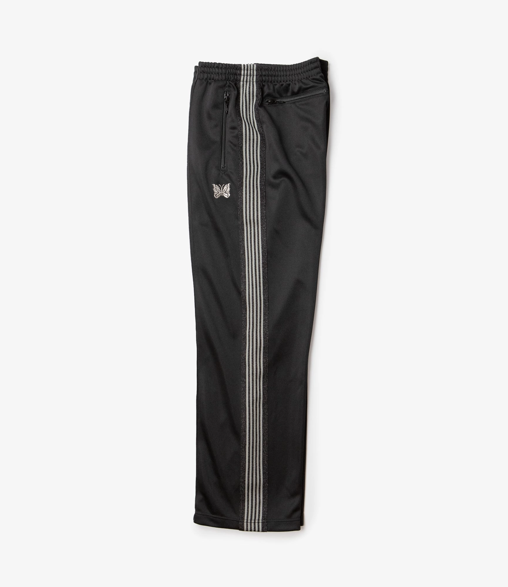 Track Pant ?C?Black Smooth Polyester HeatRegulatingLining Light Design