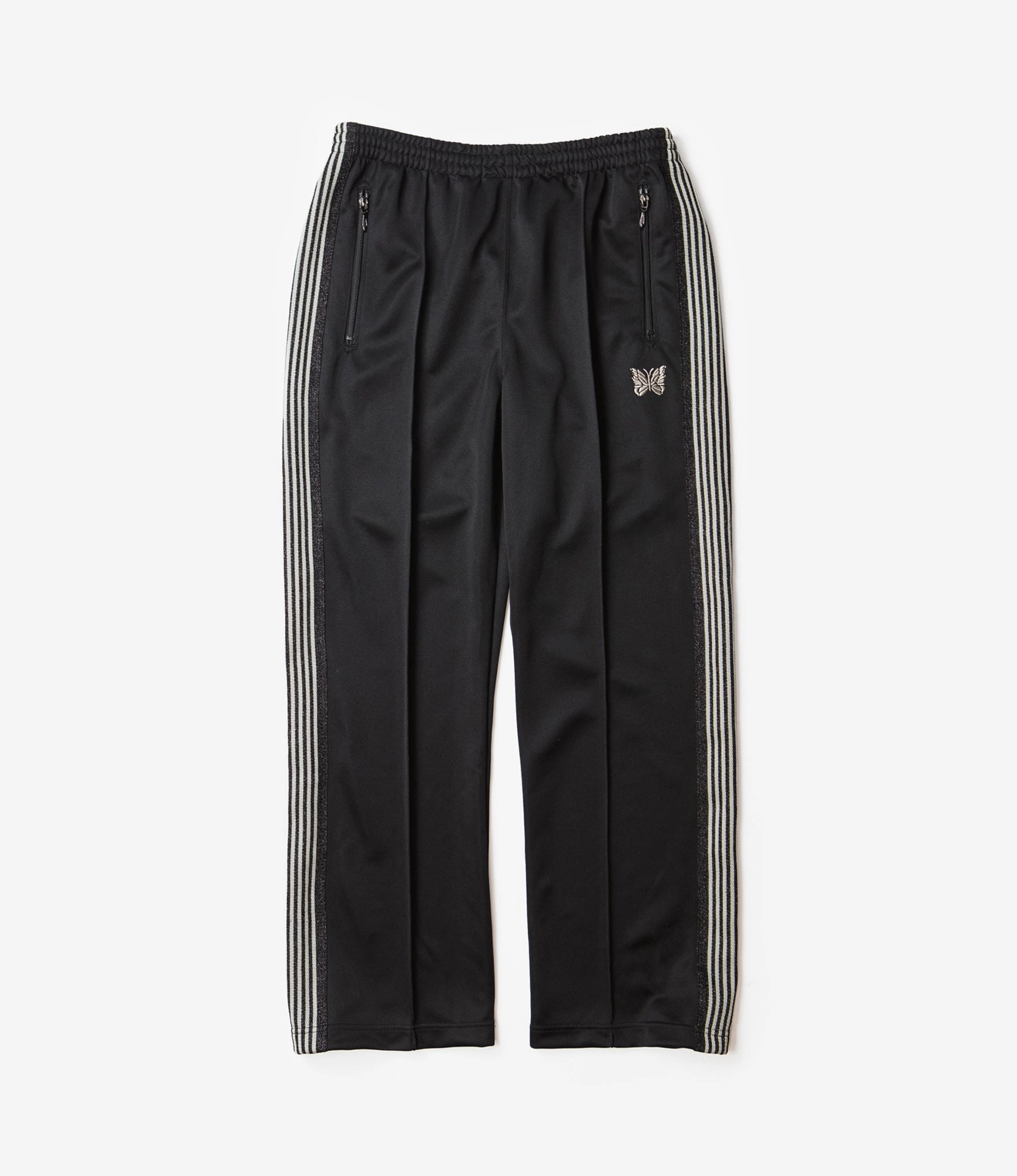 Track Pant ?C?Black Smooth Polyester Simple and Cozy
