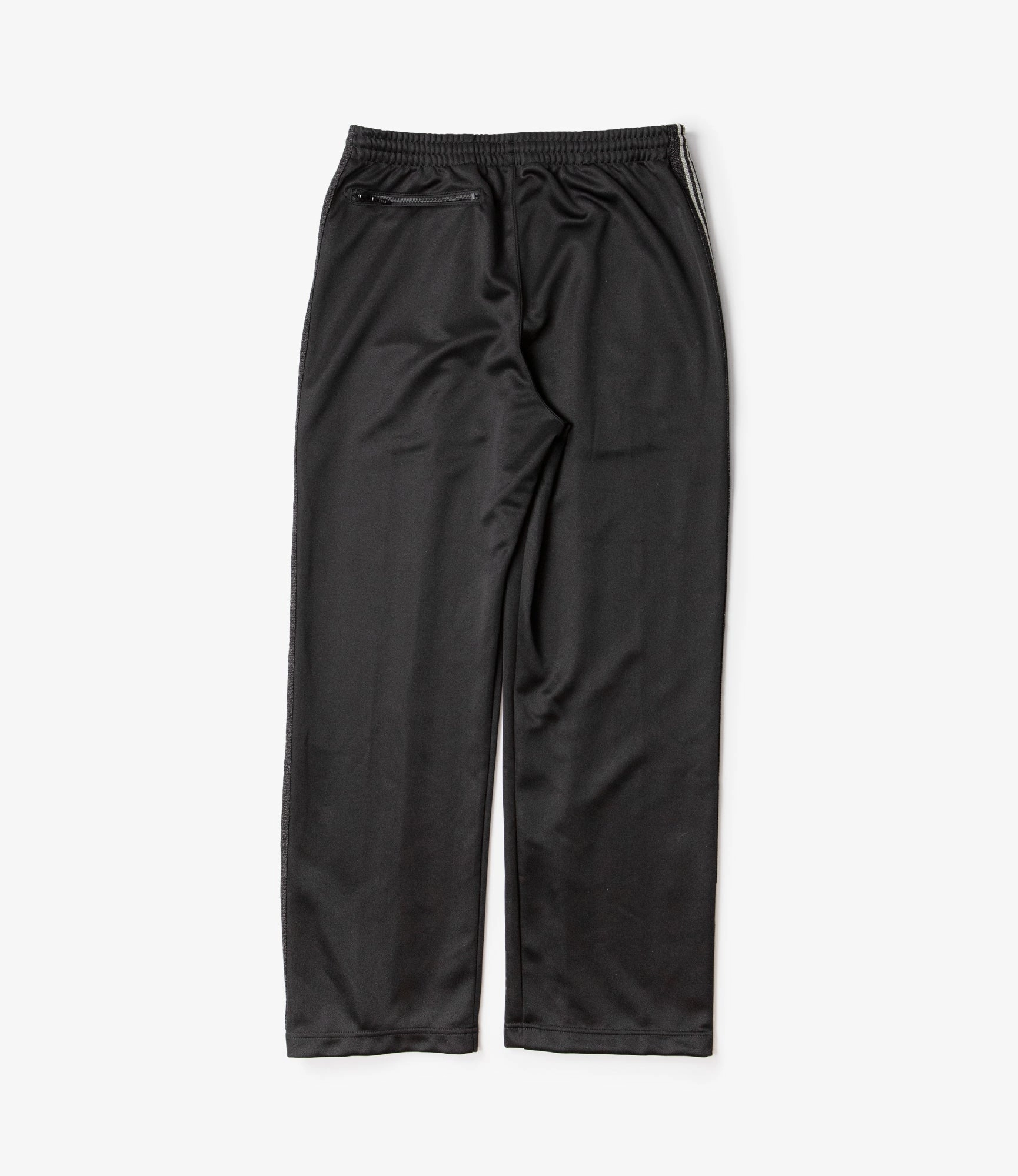Track Pant ?C?Black Smooth Polyester Belt loops