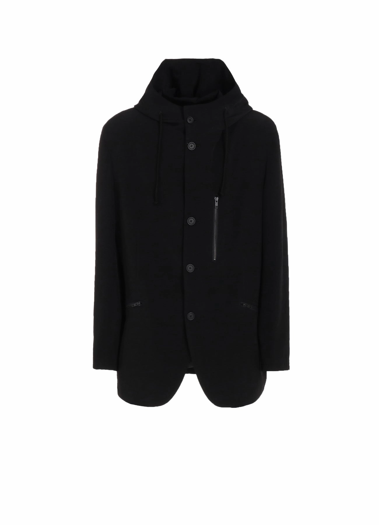 Light Insulation Trail Layer CREPE de CHINE HOODED JACKET