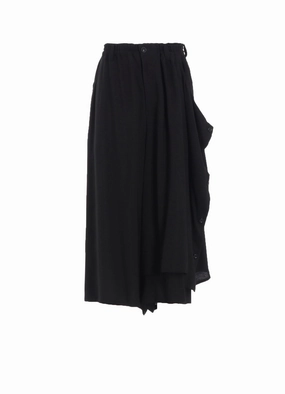 HARD-TWIST SERGE LEFT DOUBLE BUTTON OPEN PANTS Packable Fit Quick Motion