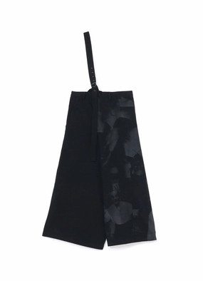 [Y's 1972 - A MOMENT IN Y's WITH MAX VADUKUL]80oz DENIM SINGLE STRAP PANTS Odor Resistant Treatment Comfort Base