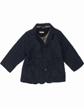 BENETTON Baby Boys Windbreaker Jacket 6-9 Months Navy Blue Nylon Prevent outdoor barbecue
