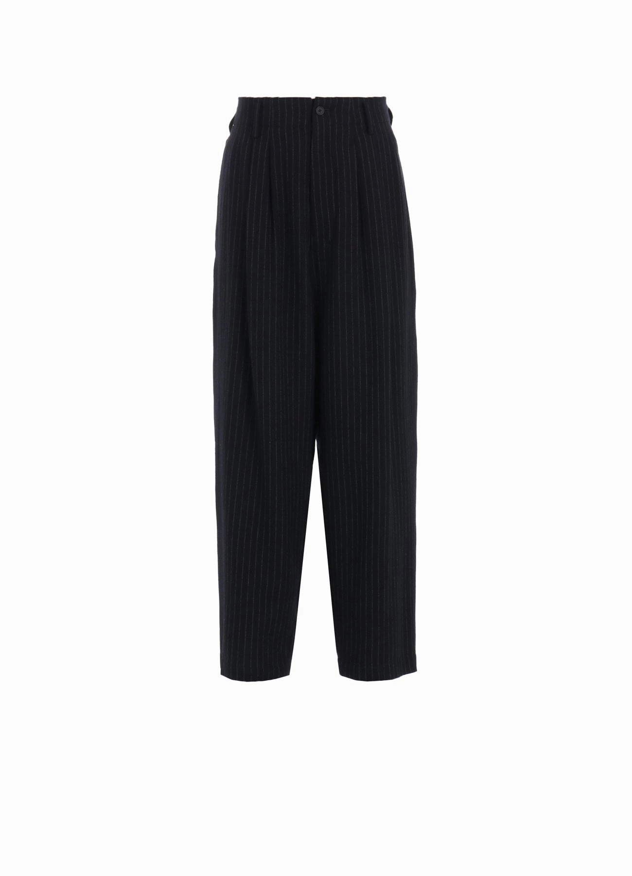 ReinforcedPockets CHAMBRAY VIYELLA STRIPED WIDE TROUSERS WITH SIDE TAPE