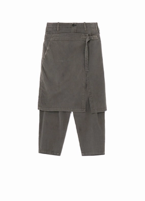 GARMENT DYE WRAP PANTS Easy Travel Quick Access Zippers