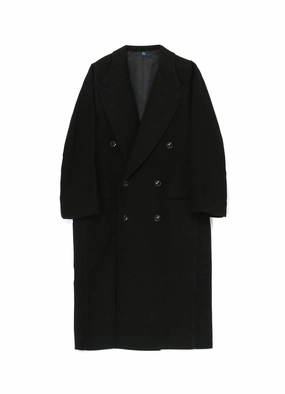 STRETCHY MOLESKIN TAILORED COAT Belted Style