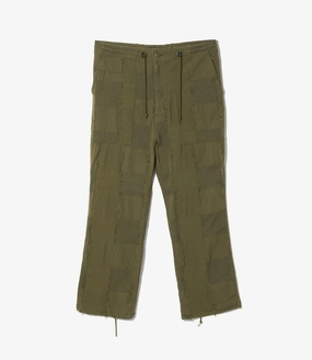 String Fatigue Pant ?C Olive Cut Jacquard Ripstop Cotton Relaxed Fit