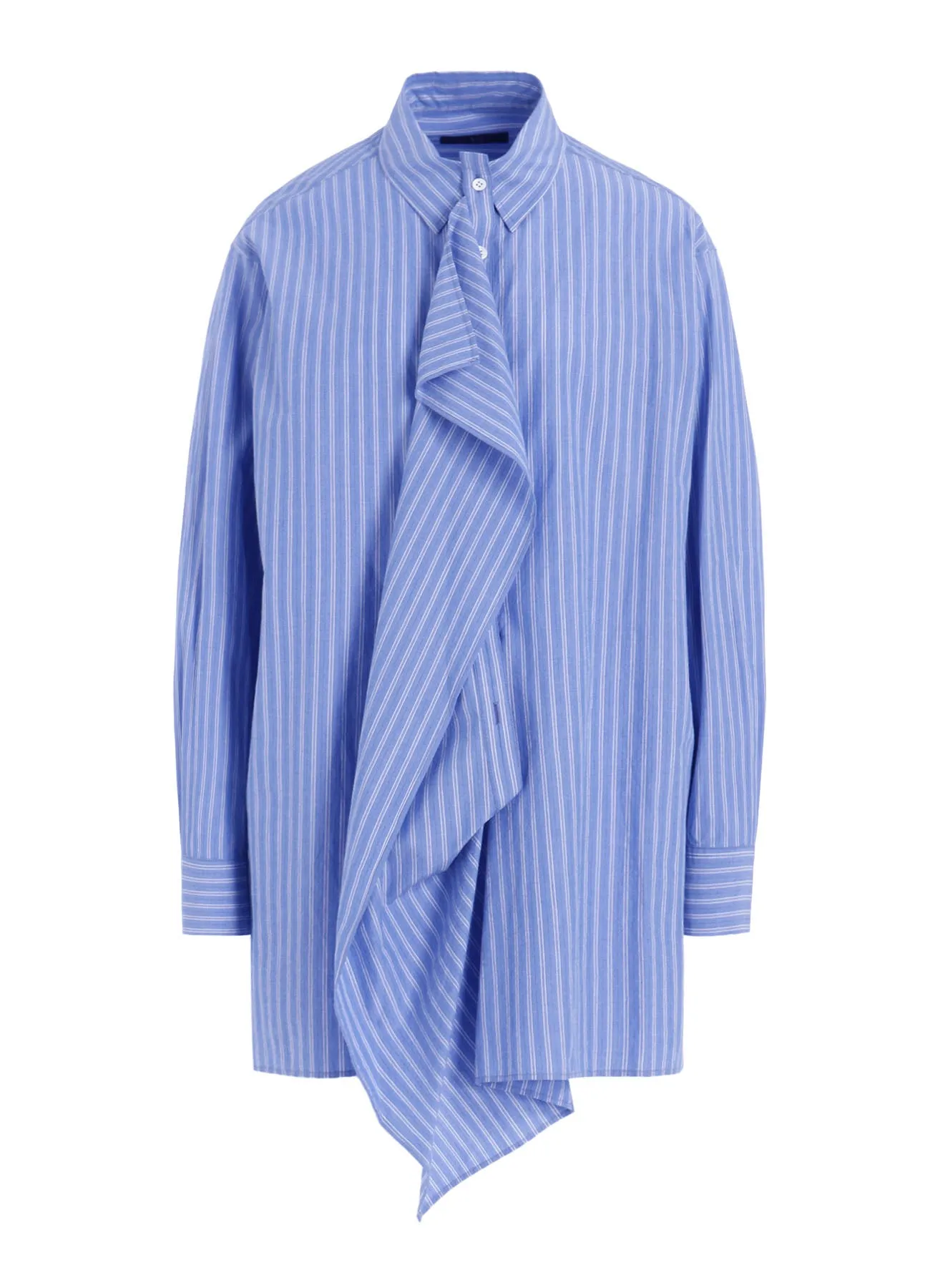 Holiday Style Travel Essential STRIPE COTTON CLOTH PLACKET BLOUSE