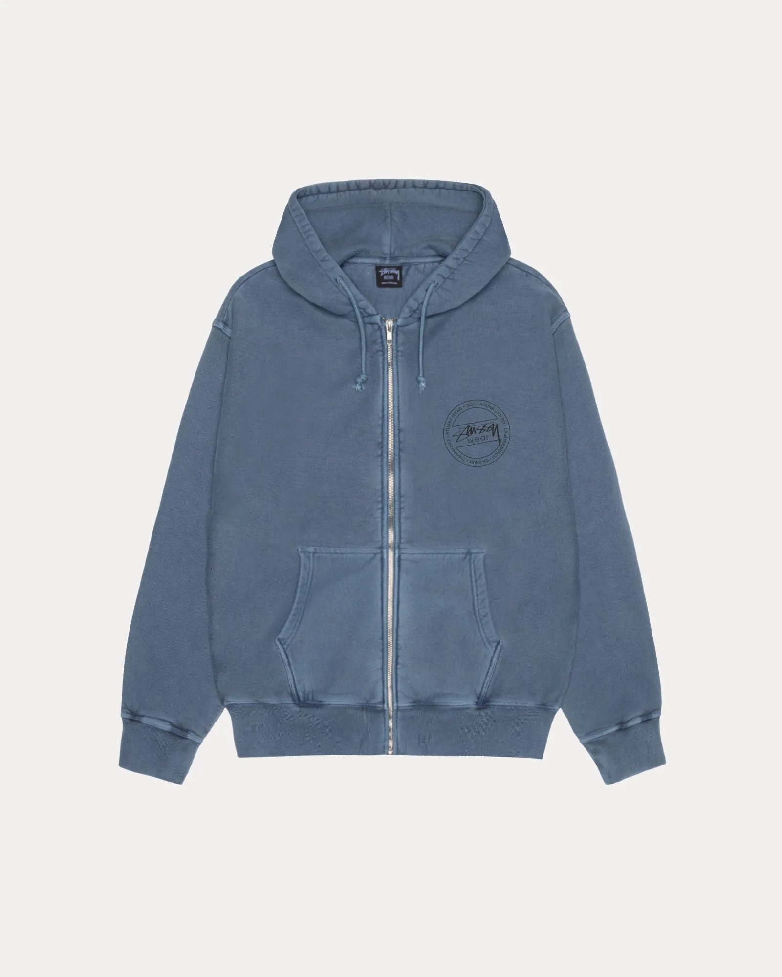 STUSSY WEAR PIG. DYED ZIP HOOD Brunch Outfit