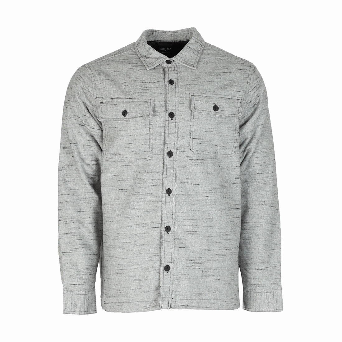 Quilted Lined Flannel Shirt Jacket - Mens Charm Minimal Utility