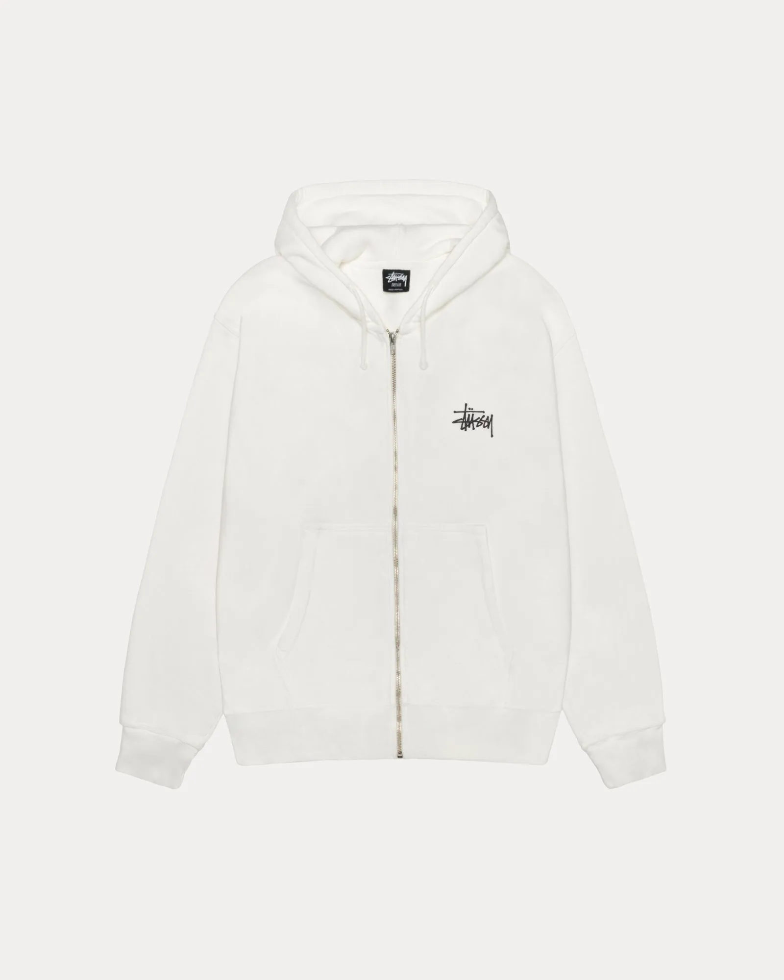BASIC STUSSY PIG DYED ZIP HOOD Streetwear Look Outdoor Bold