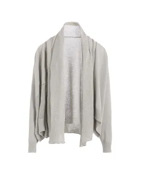 JERSEY BROAD STITCH SCARF GOWN Layered Stitch Detail