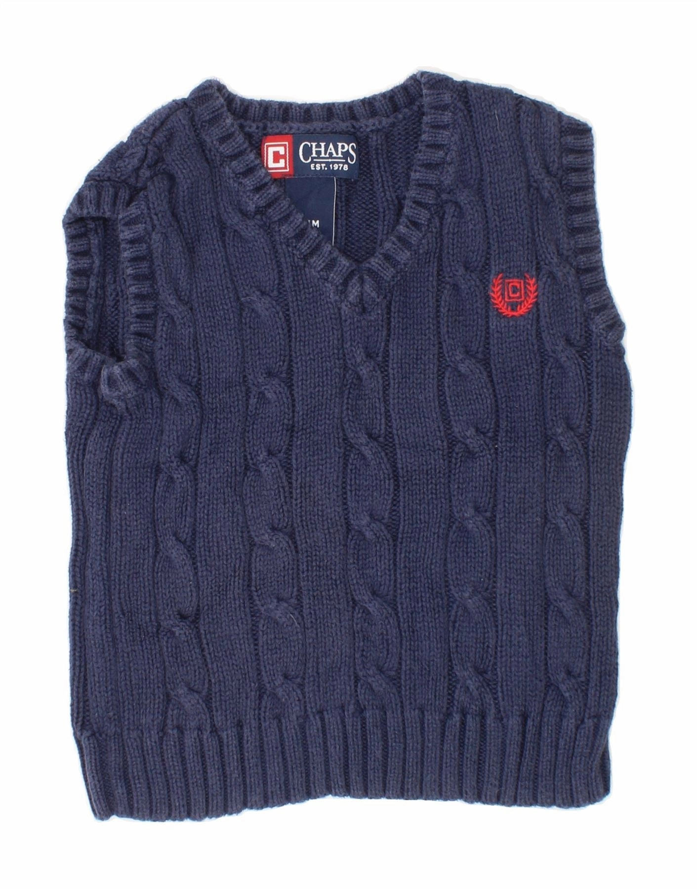 Casual Wear CHAPS Baby Boys Vest Tank Top 18-24 Months Navy Blue Cotton