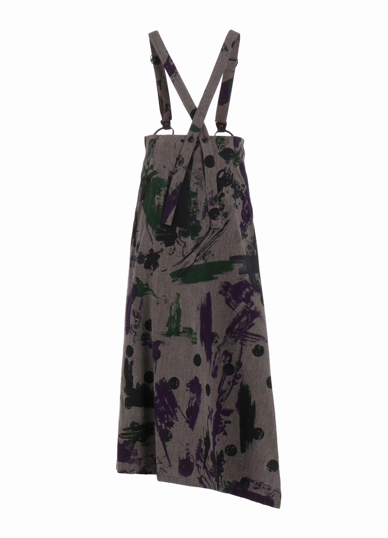 Mesh Soft HEATHER POLKA DOT SUSPENDER SKIRT