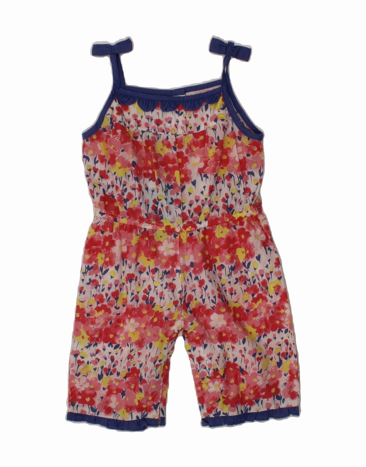 Sporty Home MONSOON Baby Girls Jumpsuit 12-18 Months  Red Floral Cotton