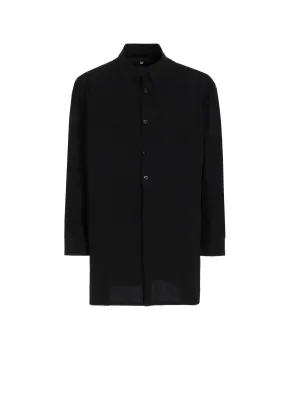 40 BROAD SPARE COLLAR SHIRT Sustainable Material high-low hem