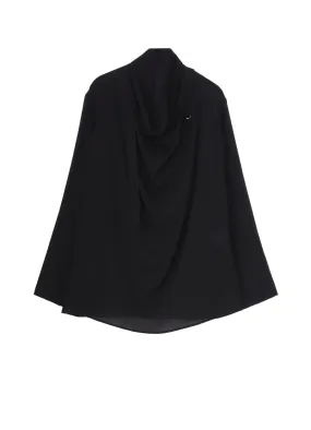 CELLLOSE LAWN  DRAPE PULLOVER BLOUSE Fashion Statement Reinforced Seams