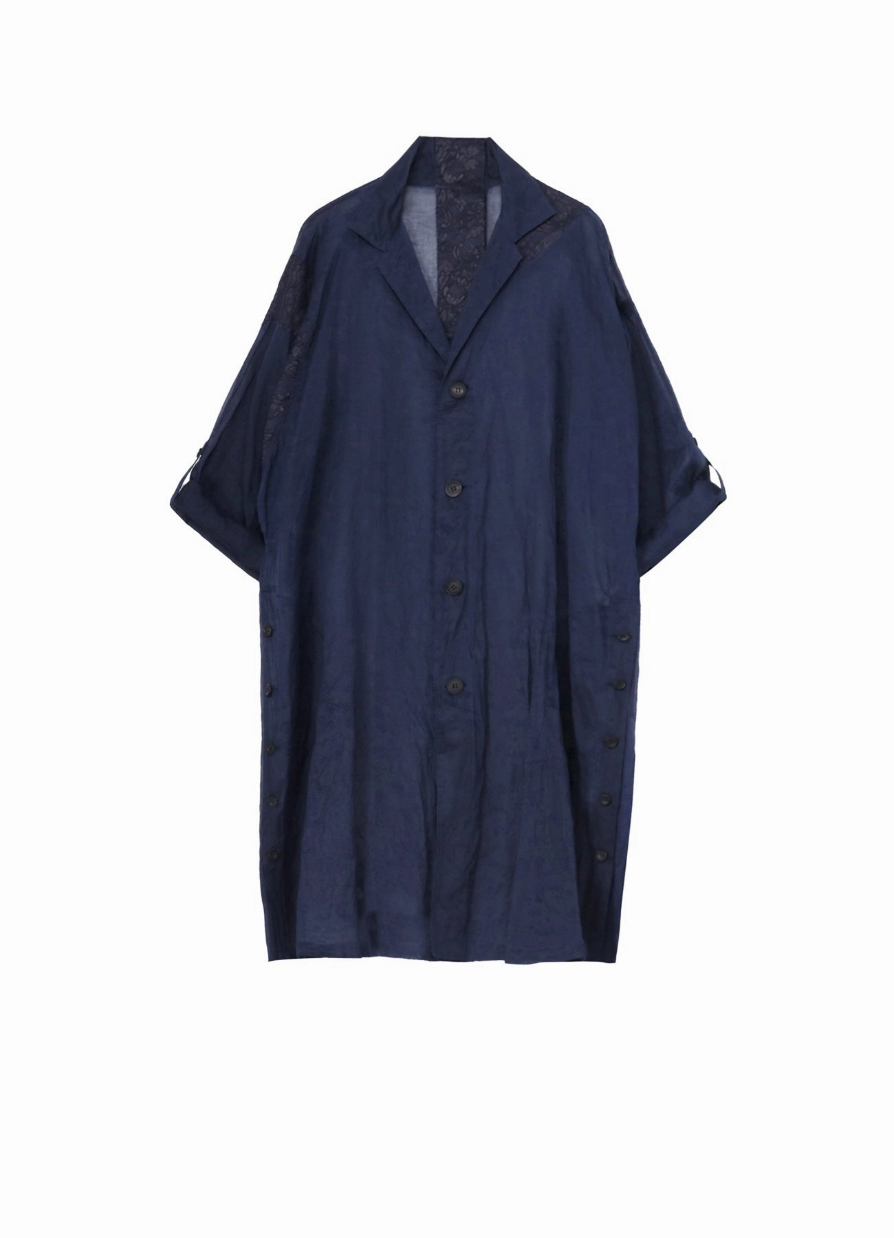 COTTON ORGANZA LAWN SIDE GATHER DETAIL COAT B Mild Weather Layer Ergonomic Shoulder Fit