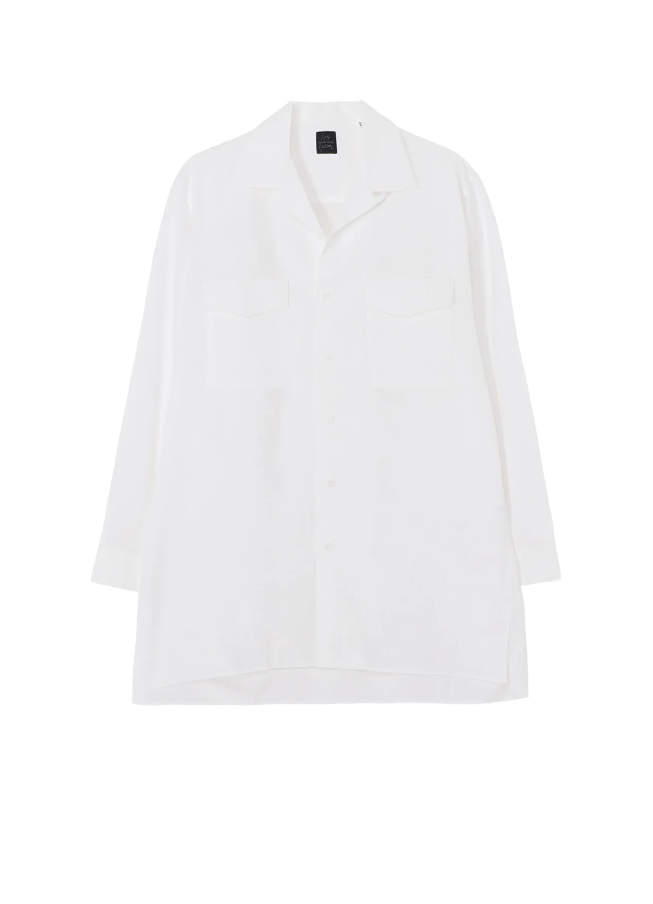 SUIT BROAD CDH OPEN COLLAR SHIRT Hidden Placket Bold Statement