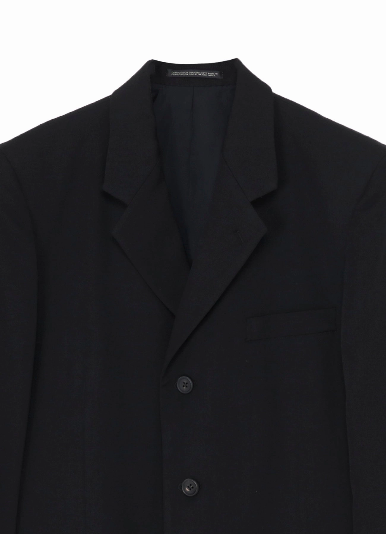 High Neck Protection Office Look SUIT GABARDINE CDH 3BUTTONS JACKET