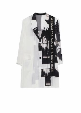 SUN MOTIF PRINTED ZIPPER JACKET Fashion Ease Cap