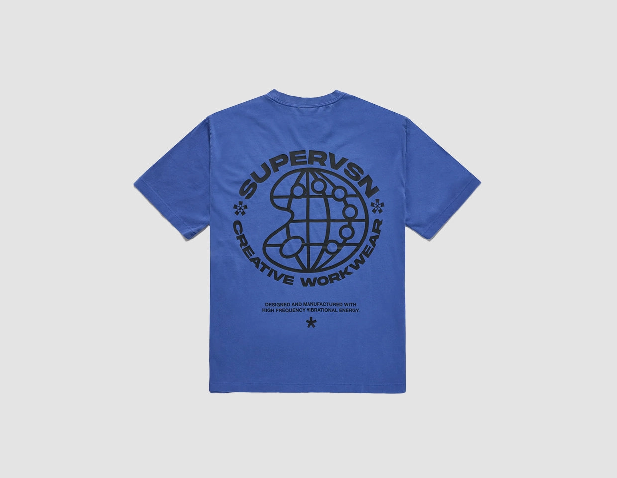 Supervsn Creative Workwear T-shirt / Blue Breathable Mesh Panels