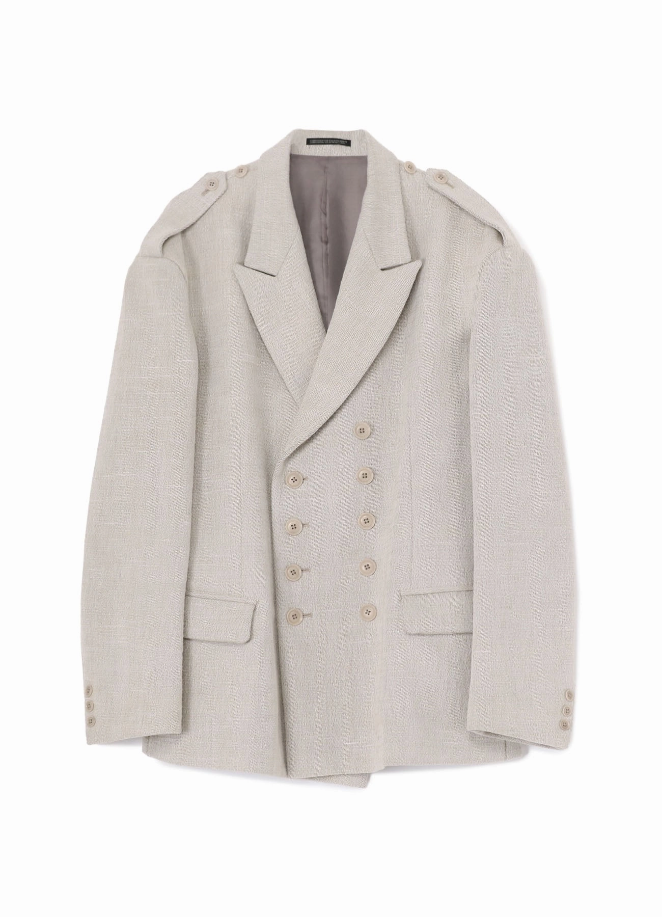 HAND SPAN COTTON JACKET WITH DOUBLE BREASTED layering option Multi Pocket Design