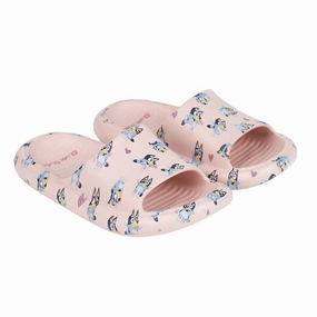 Swimming Pool Slippers Bluey Pink Slip Resistant Outsole