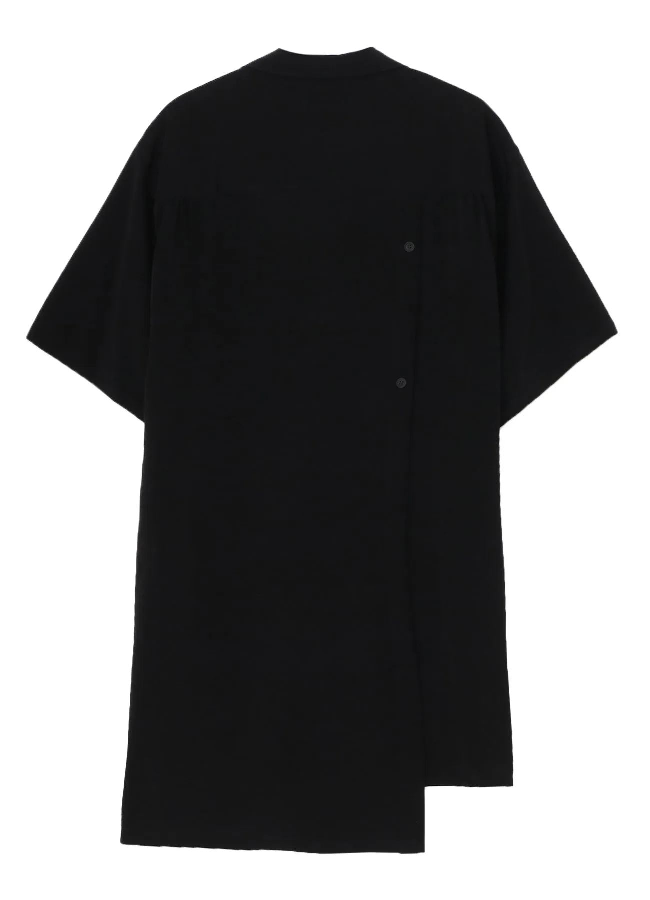 TA TUXEDO LAYERED SHORT SLEEVE BLOUSE Reinforced Buttonholes Reinforced Collar