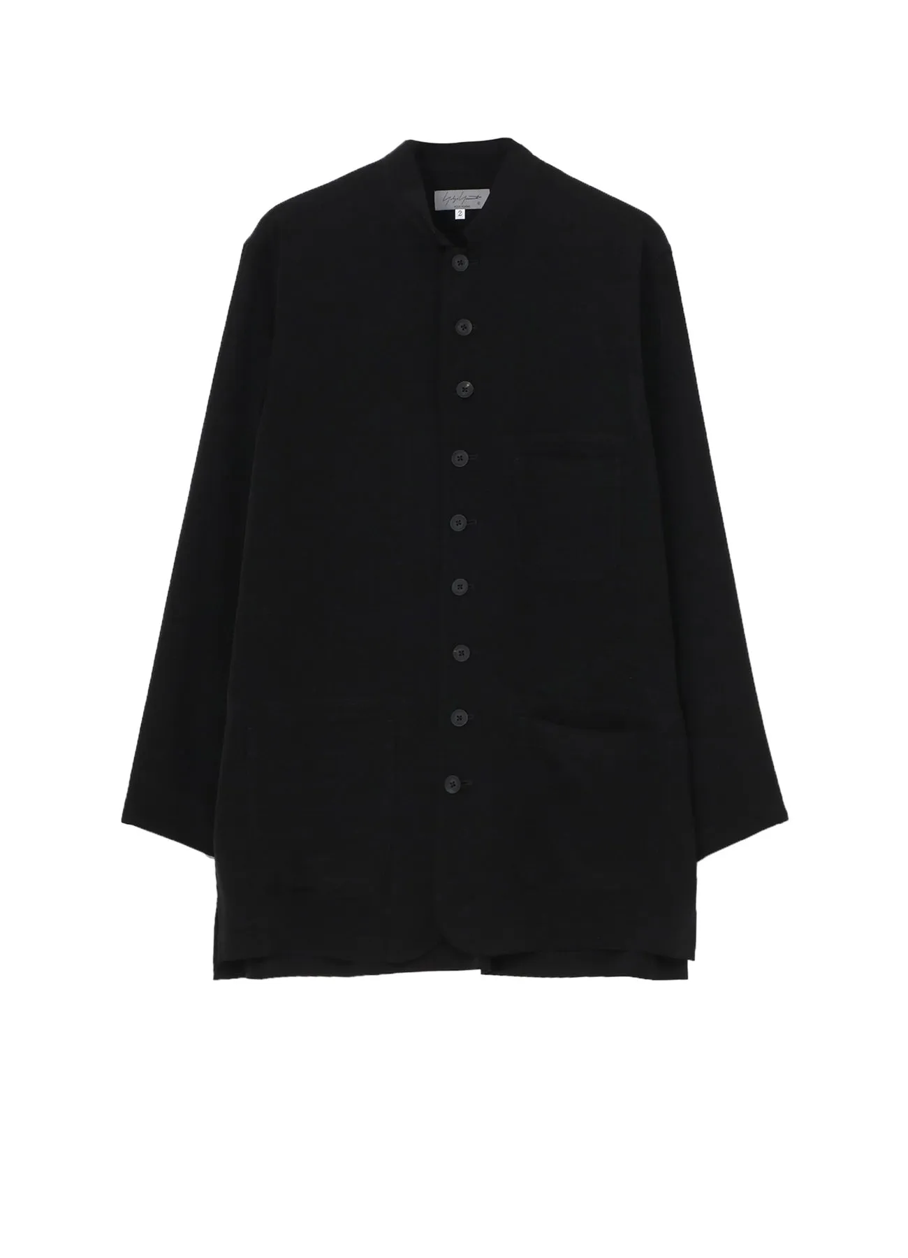 High-End Fabric TA TUXEDO STAND COLLAR SHIRT JACKET